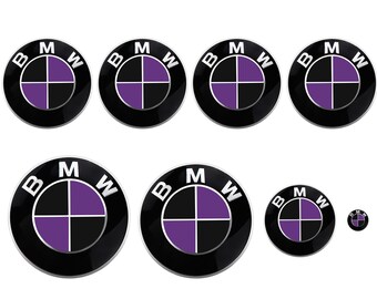 thumbnail image 2 of Matte Black Vinyl Wrap Overlay Decal For BMW Roundel Emblem – Oracal Sticker 2 of 3