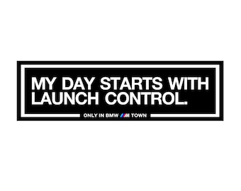 2xLaunch Control Aufkleber, Bmw M Aufkleber, Bmw Perfomance Aufkleber M2 M3 M4 M5 M6 M8 Serie 1 2 3 4 5 6 7 8 E F X Z M i4 iX Wettbewerb