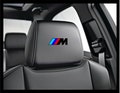 5x BMW M Black Logo Headrest Decal, Vinyl Badge Stickers for Leather Seats, Performance Motorsport Series 1 2 3 4 5 6 7 8 E F X Z M i3 i4 iX product logo
