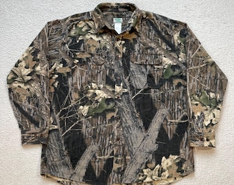 Vintage 90s RealTree Camo Button-Up Shirt Mens XL