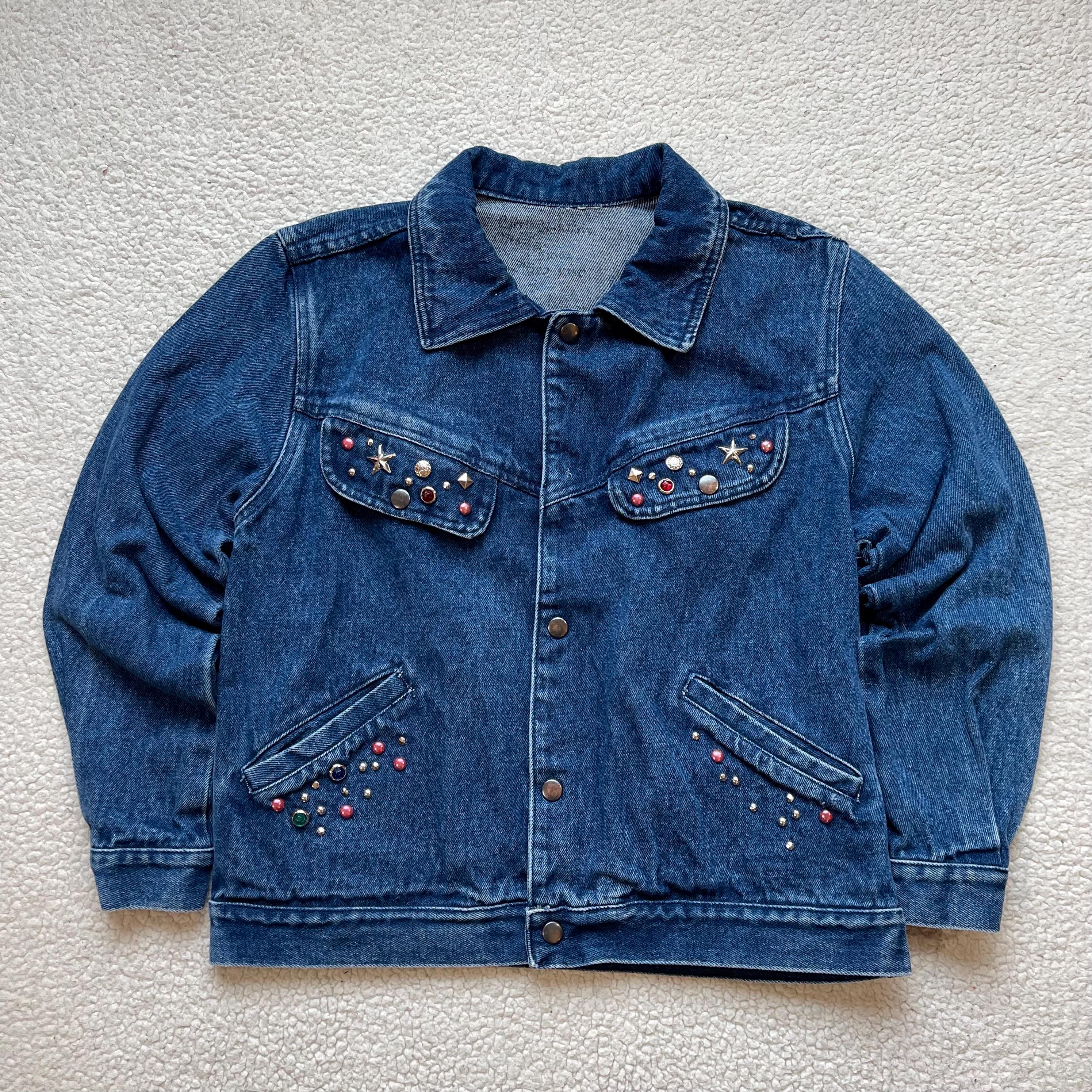 Veste en jean cloutée 50024269 Veste en jean cloutée 50024269