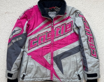 Vintage 90s Lands' End Fleece Lined Nylon Squall Jacket - Size L