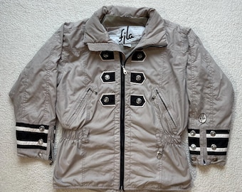 Vintage 90s Fila Ski Puffer Jacket: Geometric Snowtime Sportswear, Womens L