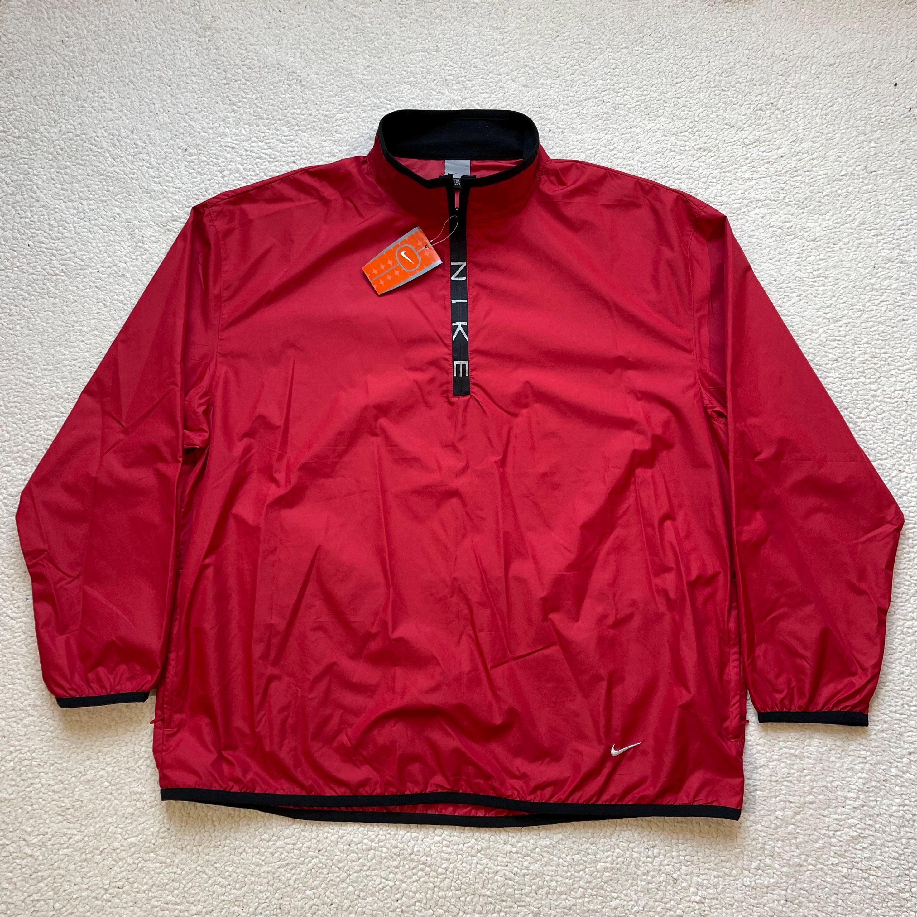 Vintage 2000s Nike Windbreaker Pullover, Deadstock Boxy Fit (mens 