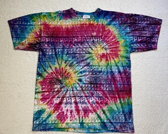 T-shirt Vintage Factory Artwear – Motif Amérindien Aztèque, Taille M, Fabriqué USA