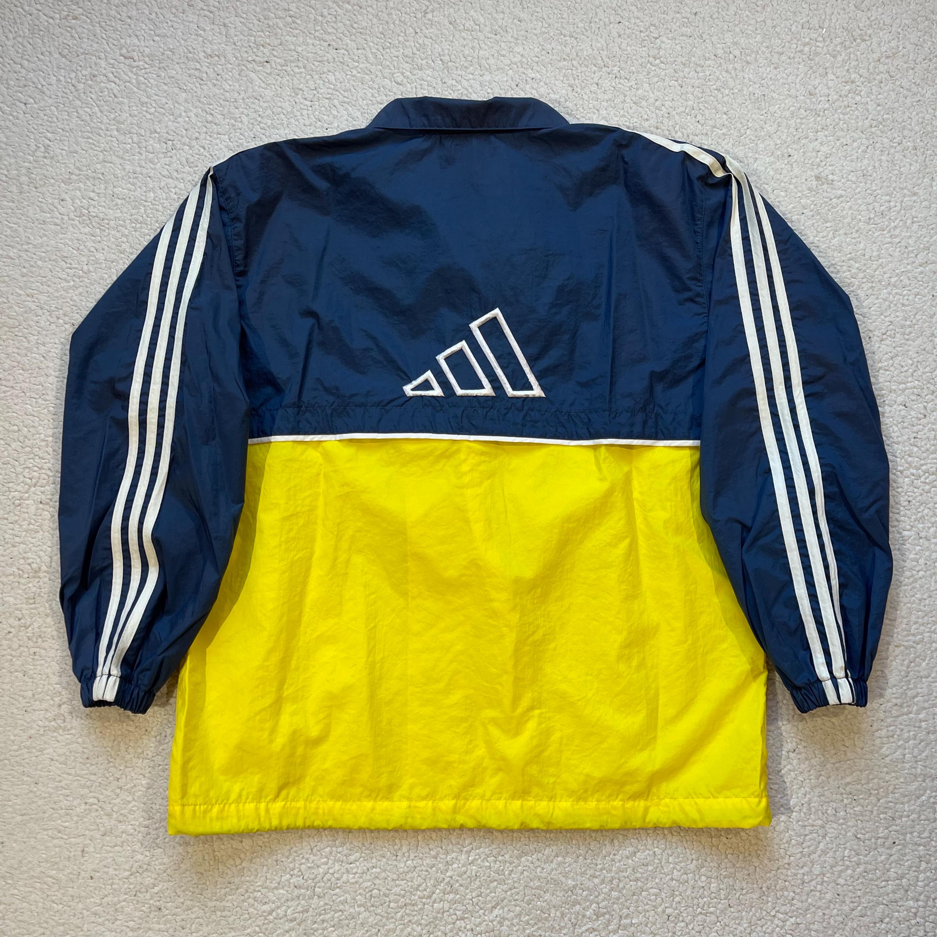 Vintage 90s Adidas Sportswear Two Tone Embroidered Three Stripe