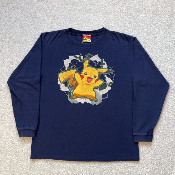 ヴィンテージ Y2K ポケモン ピカチュウ グラフィック Tシャツ 長袖