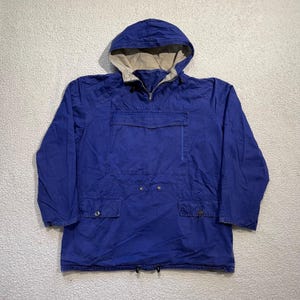 Vintage 1970s British Ventile Cotton Smock Militär Anorak Herren L