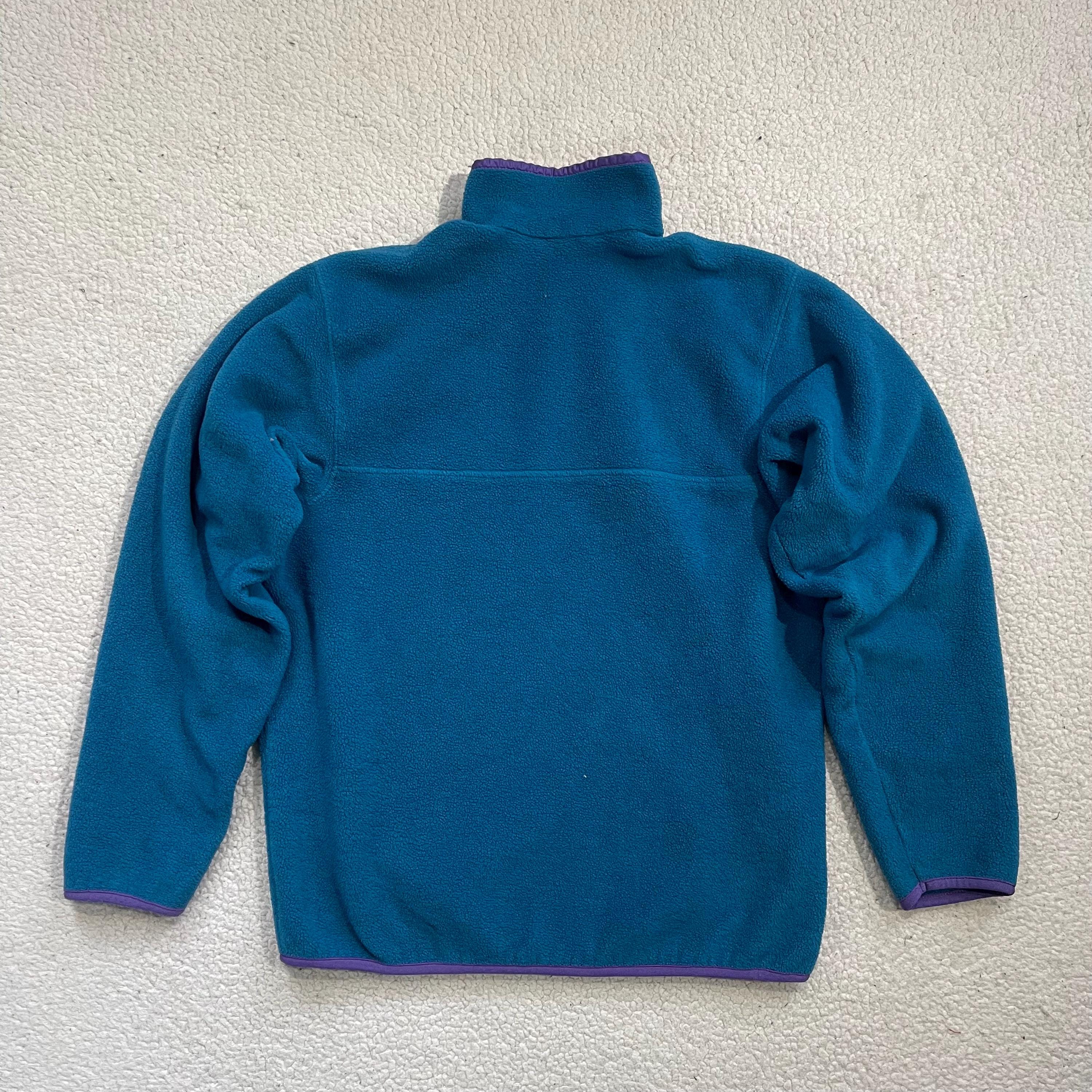 Vintage Patagonia Synchilla Fleece Pullover Aqua Teal Purple