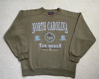 Vintage North Carolina Tar Heels-sweater, Galt Sand Collegiale ronde hals, herenkleding