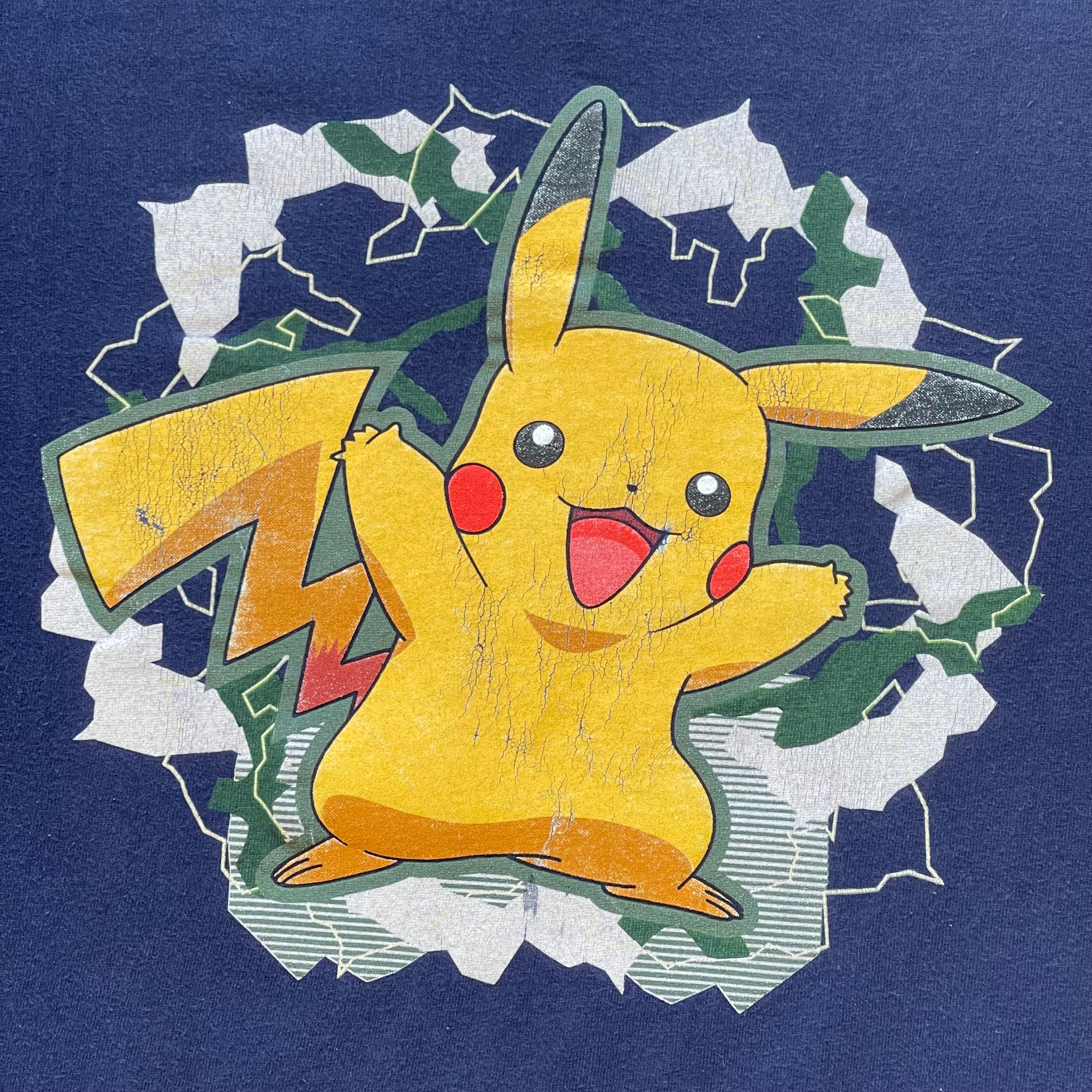 ヴィンテージ Y2K ポケモン ピカチュウ グラフィック Tシャツ 長袖