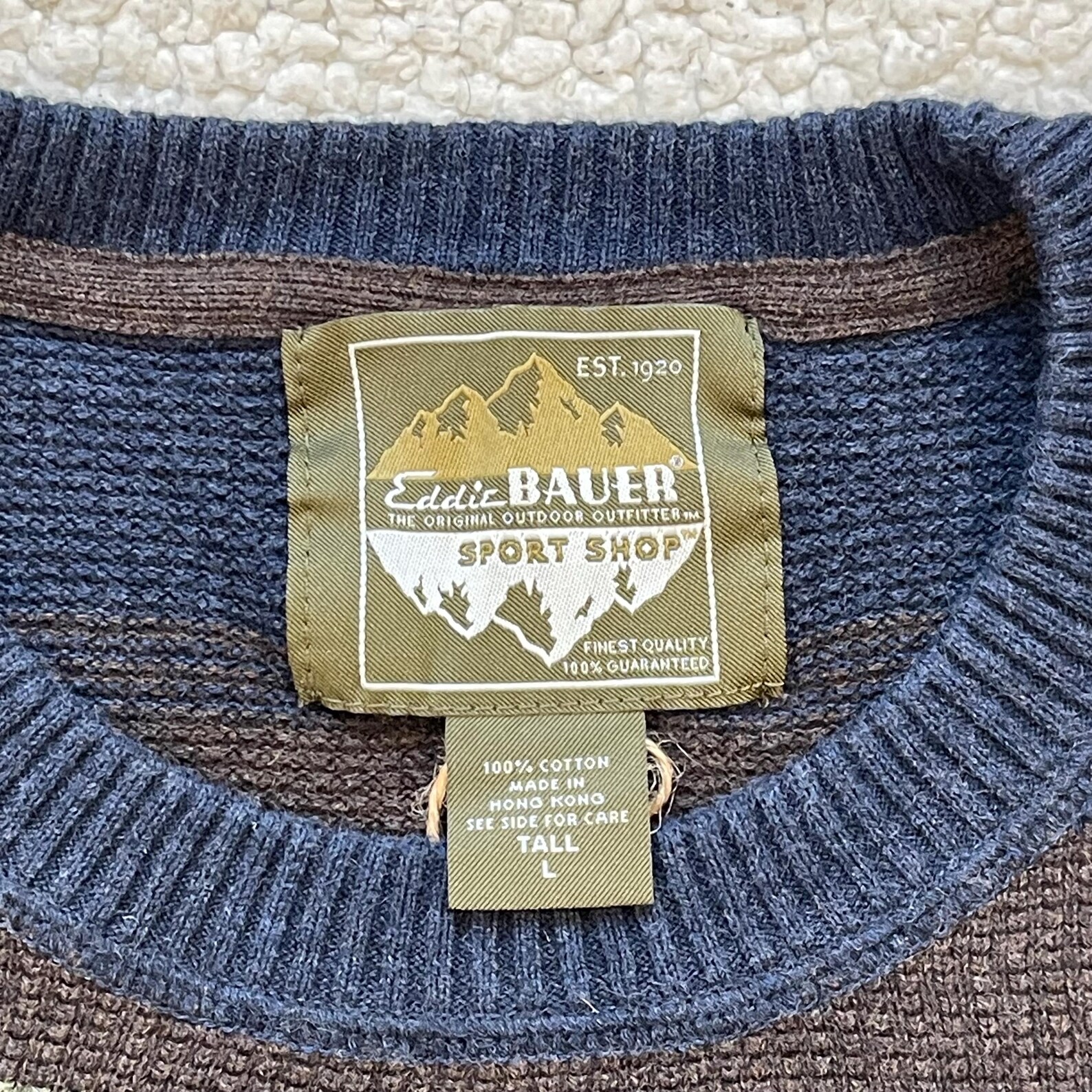 90s~00'S Eddie Bauer Wool Knit Sweater Men's Size L Vintage / eaa492142