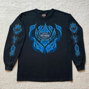 Harley Long Sleeve Flame - Etsy