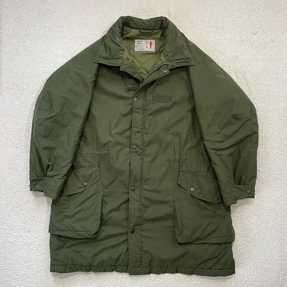 Vintage 90s Swedish Army M-90 Parka Olive Oversized M… - Gem