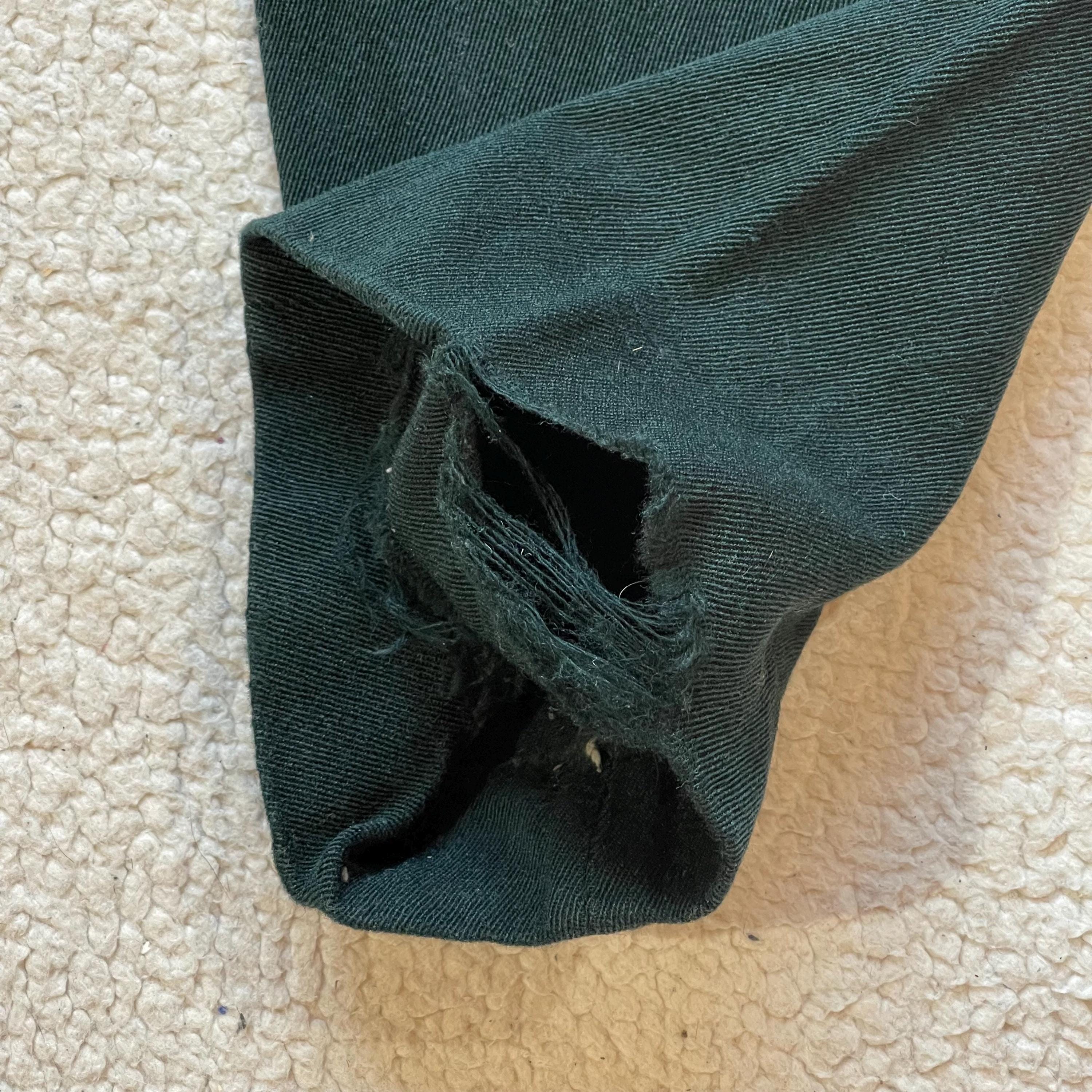 Vintage Ranger Whipcord Wool Pants - 1950s/60s Teal Work Trousers