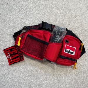 Borsa da ciclismo Marlboro Deadstock del 1994, nuova con etichette.