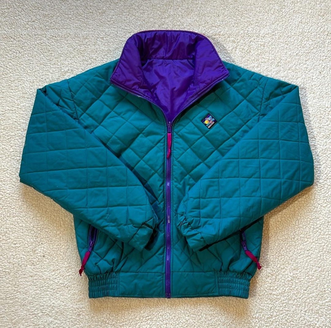 vintage woolrich nylon jacket 在原みゆ紀 VTG 70s Woolrich Blue Gray Wool Plaid Lined Nylon Zip Snap