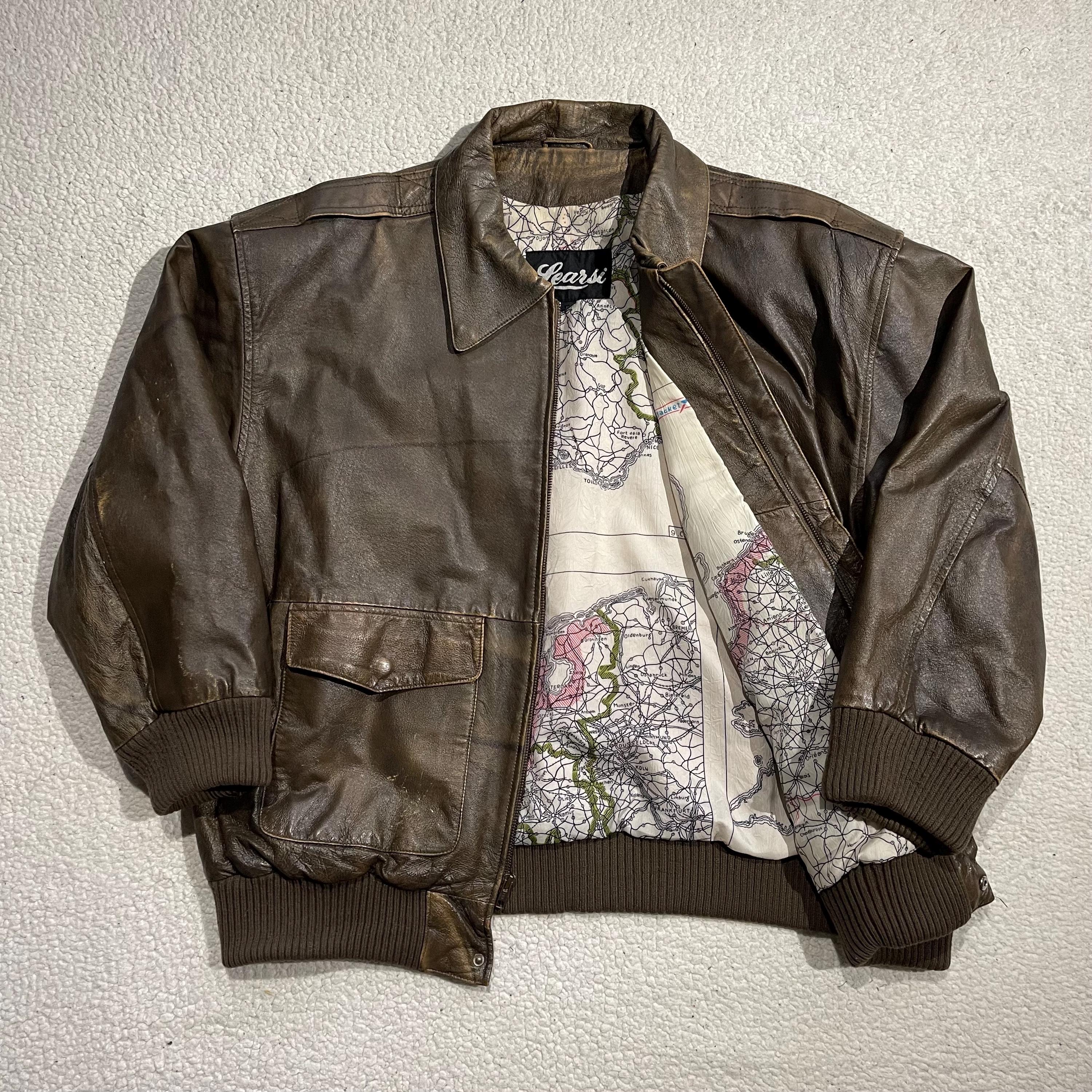 80s Flight Jacket - Etsy