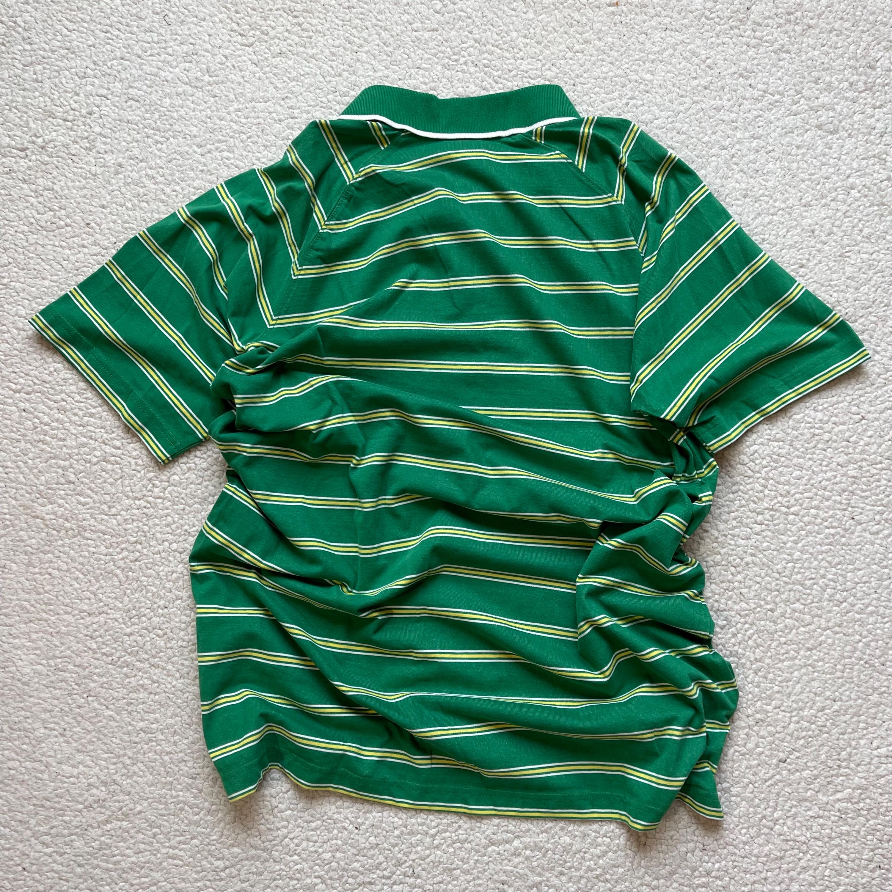 Vintage 00s Nike Striped Embroidered Golf Polo Shirt (mens L 