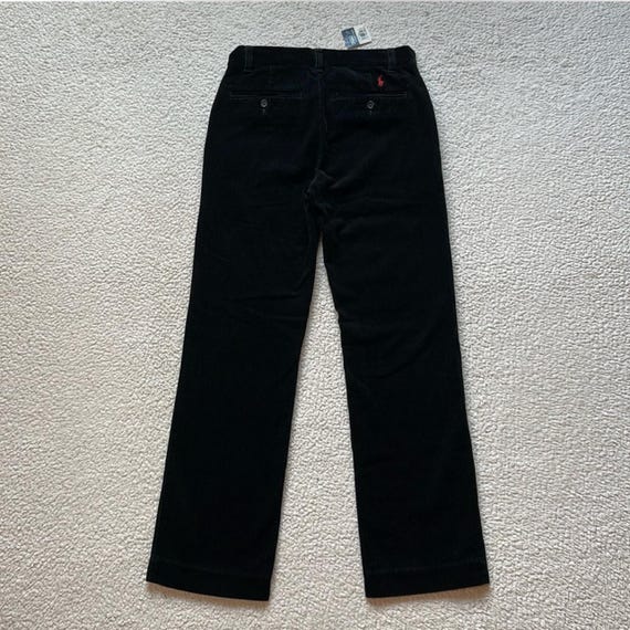 Vintage 90s Polo Ralph Lauren Corduroy Pants: Black Straight Leg