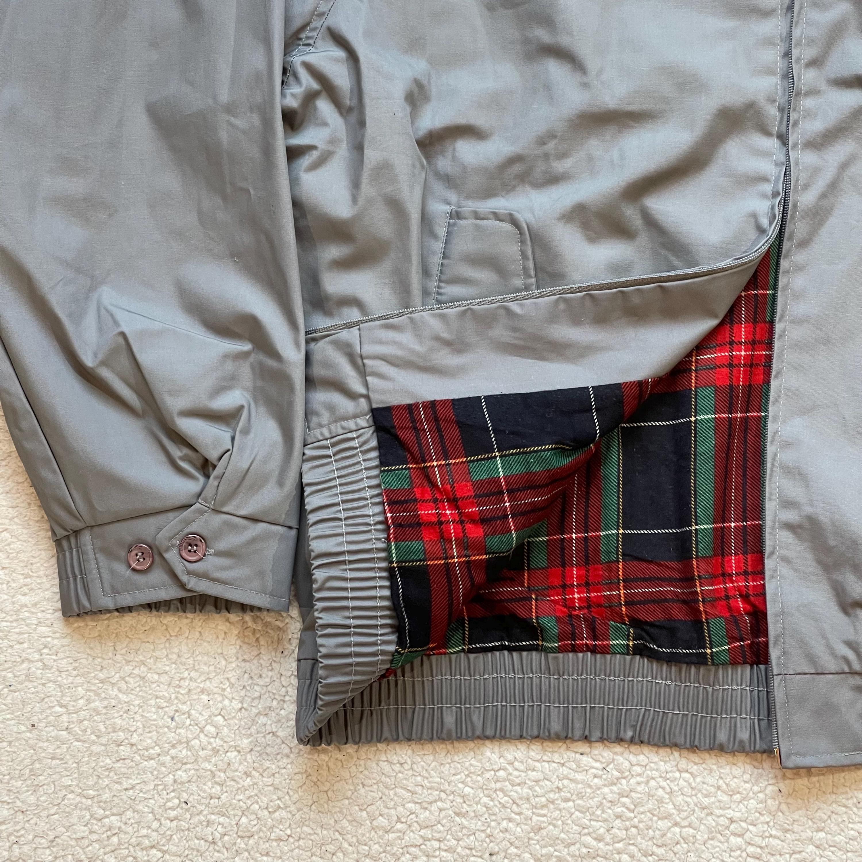 Vintage 90s Harrington Jacket: Valspar Employee Flannel Lined Coat