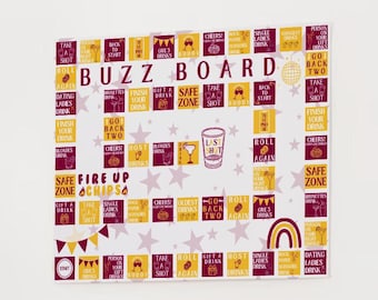CMU/Central Michigan Inspired Buzz Board Party Game