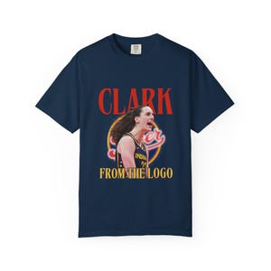 Unisex sport - &#39;Clark from the logo&#39; T-Shirt for Basketball Fans, Caitlin Clark, Casual Wear, Gift for Athletes, WNBA Apparel, Indiana Fever