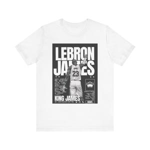 LeBron James Graphic Tee, King James T-shirt, Los Angeles Lakers tee, GOAT T-shirt, LeBron James Shirt, LeBron James fan Shirt, NBA Shirt