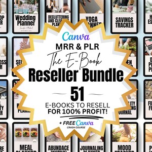 51 PLR Digitale Produkte, Master Wiederverkaufsrechte, Ebook Vorlage, Canva Vorlagen, Ideal für pasives Einkommen, Ebook weiterverkaufen, Reseller Journal,