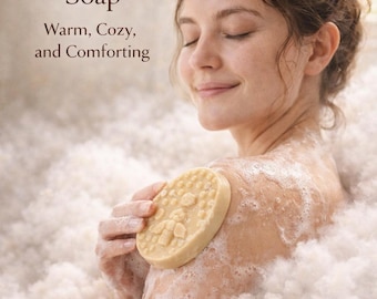 Savon artisanal à l'avoine, au miel et à la lavande - Barre végétalienne avec ingrédients naturels, cadeau pour elle