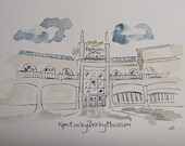 Art Print, Racing, Jockey, Watercolor, Original art, wall art, southern, derby, horse