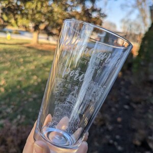 Dayton Pint beer glass, wine glass, pint, cocktail, Dayton, Ohio, barware, wedding party gift