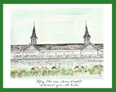 Notecards, Personalized, Derby inspired, Horse racing art, original watercolor