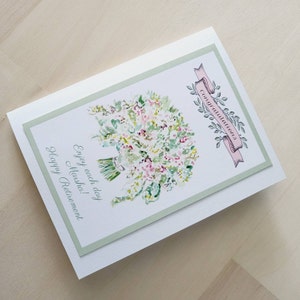 Cartão de aposentadoria, personalizado, exclusivo, floral, aquarela, presente, 5*7, frete grátis, enviado direto ao destinatário