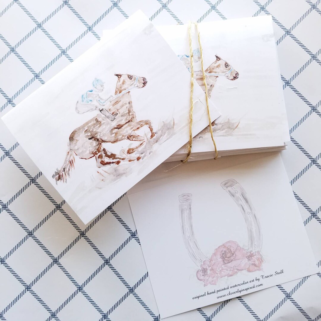 Set of 4 Heavyweight Card Stock Note Cards With Envelopes 5 X Etsy