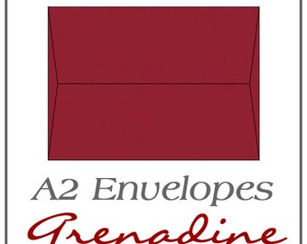 A2 Envelopes - Grenadine