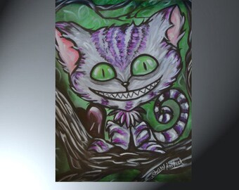 Cheshire Cat Sir Chester en zijn donkere hart reproductieprint