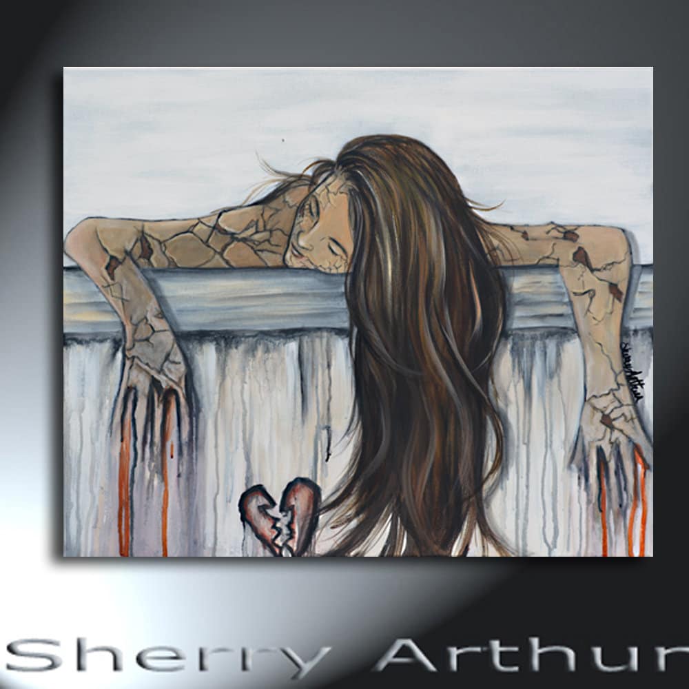 Depressed Woman the Things We Dare Not Tell Original Artwork - Etsy