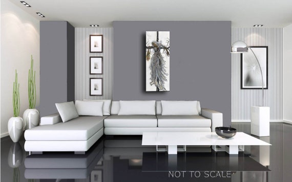Scarecrow Bride Dark Art 16 X 40 Emotional Creepy Original Art