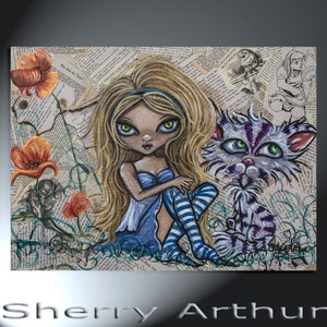 Alice In Wonderland Cheshire Cat Print Only Artwork Home Decor On Your Wall Great Gift For Art Lovers Alice In Wonderland Fans