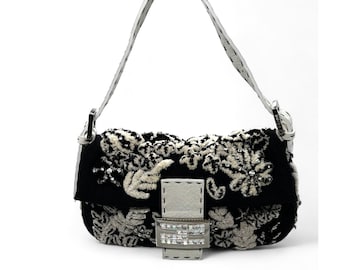 Fendi baguette black/white