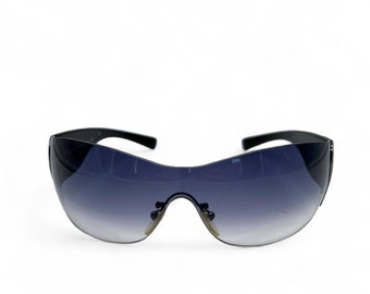 小物 PRADA 00s Logo Sunglasses Prada Mask Black and White Sunglasses 2000's – Vintage TTS