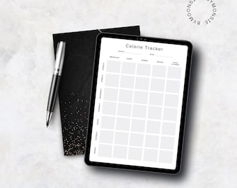 Weekly Calorie Tracker Printable: Minimalist Food Log (PDF)