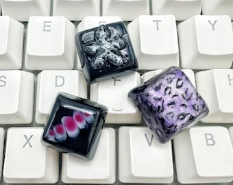 Tecla Midnight Gemstone: Interruptor MX Cherry artesanal hecho a mano