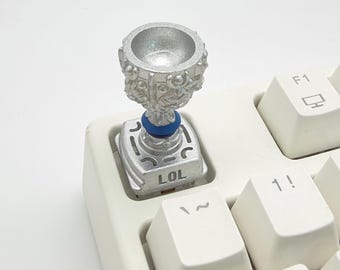 LoL Trophy Artisan Keycap, League of Legends Championship Cup Keycaps, Custom Esports Gaming Keycap, Gamer Boy Boyfriend Gift Desk Setup
