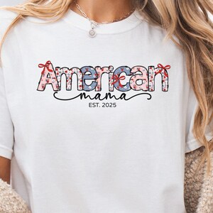 Mama Comfort Colors 4th of July Shirt Personalized Fourth of July Shirt Mama Shirt 4th of July Shirt Custom Mama Shirt Mama USA Shirt Mom
