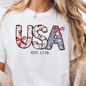 USA Comfort Colors Usa Shirt Fourth of July Shirt 4th of July Shirt, Patriotic Women Shirt, Summer Shirt Women USA Shirt Women USA Tee Shirt