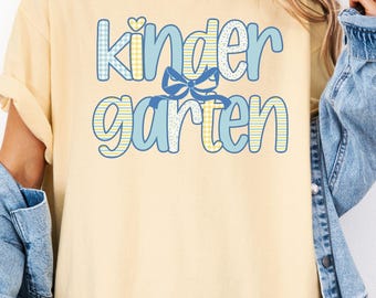 Kindergarten Teacher Shirt for Kindergarten Teacher Back to School Custom Kindergarten Teacher Shirt, Kindergarten Team Shirt Comfort Colors