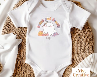 Personalized Baby Halloween Shirt, Infant Halloween Shirt, Toddler Halloween Shirt, Baby Bodysuit, Ghost Shirt, Baby Halloween Outfit, Tee