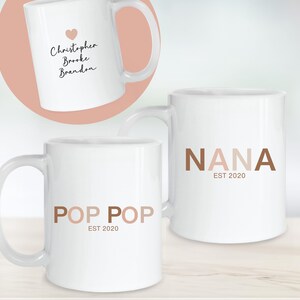 Personalized Pop Pop Mug, Pop Pop Birthday Gift, Personalized Pop Pop Gifts, Pop Pop Personalized Fathers Day Gift for Pop Pop Coffee Mug